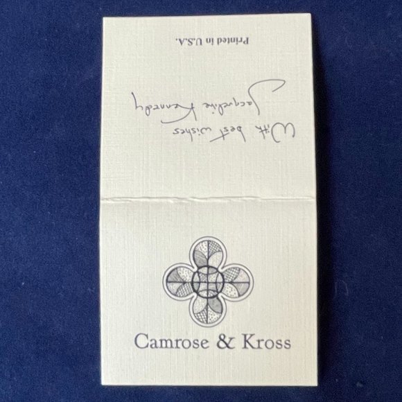 CAMROSE & KROSS Art Deco Rhinestone JACQUELINE KENNEDY  NWOT Camrose & Kross JBK JACKIE KENNEDY Art Nouveau Brooch